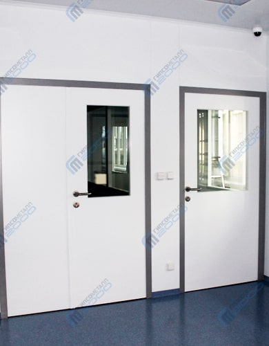 Двери стальные для чистых помещений серии GMP cleandoors